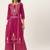 Women Magenta Ethnic Motifs Printed Panelled Kurta with Palazzos