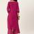 Women Magenta Ethnic Motifs Printed Panelled Kurta with Palazzos