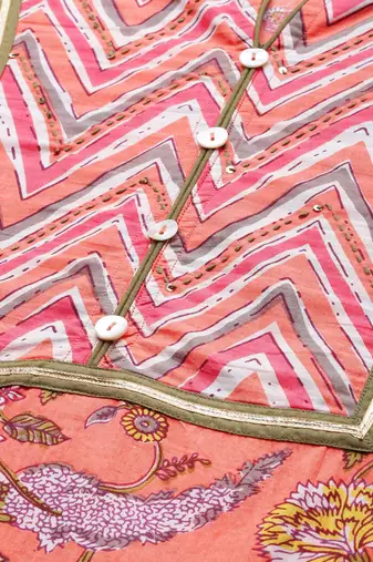 Women Multicoloured Printed Kurta with Trousers & Dupatta