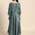 Women Teal Green Embroidered Kurta with Trousers