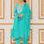 Women Floral Printed Regular Thread Work Kurta with Trousers & With Dupatta