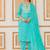 Women Floral Printed Regular Thread Work Kurta with Trousers & With Dupatta