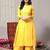 V-Neck A-Line Pleated Kurta with Palazzos & With Dupatta