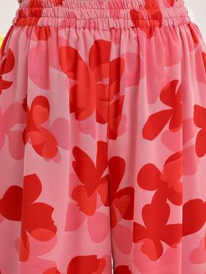 Floral Printed Gotta Patti Anarkali Kurta with Trousers & With Dupatta 3