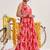Floral Printed Gotta Patti Anarkali Kurta with Trousers & With Dupatta