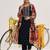 Floral Embroidered Thread Work Kurta & Trousers With Dupatta
