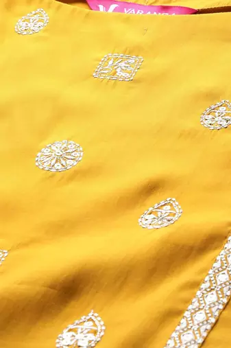Ethnic Motifs Embroidered Regular Thread Work Kurta With Trousers & Dupatta