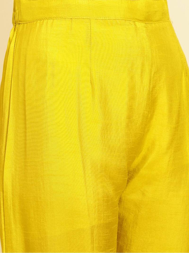Floral Embroidered Regular Kurta with Trousers & Dupatta