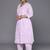 Plus Size Floral Embroidered Empire Thread Work Pure Cotton Kurta Set