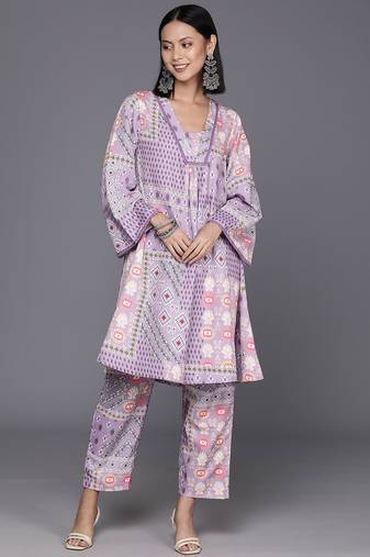 Ethnic Motifs Printed Regular Kurta with Trousers