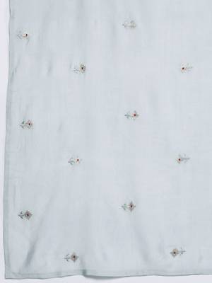 Yoke Design Chanderi Silk Kurta with Trousers & Dupatta 5