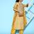 Women Mustard Yellow Ethnic Motifs Embroidered Sequinned Kurta Set