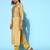 Women Mustard Yellow Ethnic Motifs Embroidered Sequinned Kurta Set