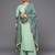 Women Green Kurta with Palazzos & With Dupatta