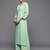 Women Green Kurta with Palazzos & With Dupatta