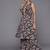 Women Black Floral Printed Empire Kurta with Sharara & With Dupatta