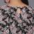Women Black Floral Printed Empire Kurta with Sharara & With Dupatta
