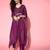 Women Striped Silk Blend New Age Kaftan Kurta Set