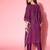 Women Striped Silk Blend New Age Kaftan Kurta Set