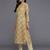 Women Lime Green & Off White Printed Pure Cotton Kurta with Trousers & Dupatta