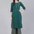 Women Green Floral Embroidered Kurta with Palazzos