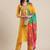 Women Mustard Yellow Floral Embroidered Empire Thread Work Kurta with Trousers & With Dupatta