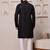 Black color smart and ethnic cotton blend designer kurta payjama