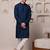 Blue color smart and ethnic cotton blend designer kurta payjama