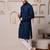 Blue color smart and ethnic cotton blend designer kurta payjama