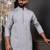 Grey color smart and ethnic cotton blend designer kurta payjama