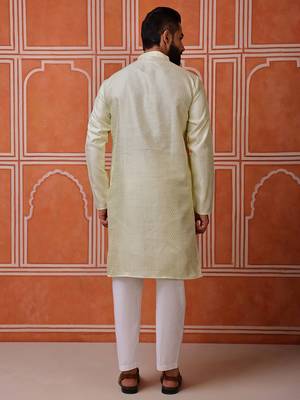 Pista color smart and ethnic cotton blend designer kurta payjama 2