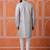 Grey color smart and ethnic cotton blend designer kurta payjama