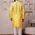 Yellow color smart and ethnic cotton blend designer kurta payjama