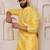Yellow color smart and ethnic cotton blend designer kurta payjama