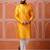 Yellow color graceful ethnic kurta payjama for men's festive looks