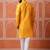 Yellow color graceful ethnic kurta payjama for men's festive looks