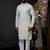 Mint green color graceful ethnic kurta payjama for men's festive looks