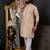 Brown color graceful ethnic kurta payjama for men's festive looks