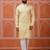 Yellow color graceful ethnic kurta payjama for men's festive looks