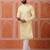 Yellow color graceful ethnic kurta payjama for men's festive looks
