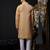 Orange color graceful ethnic kurta payjama for men's festive looks