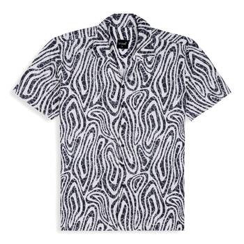Black color smart cotton blended  designer printed graceful casual shirt 5