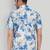 Blue color smart cotton blended  designer printed graceful casual shirt