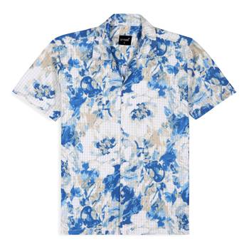 Blue color smart cotton blended  designer printed graceful casual shirt 5
