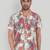Orange color smart cotton blended  designer printed graceful casual shirt