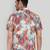 Orange color smart cotton blended  designer printed graceful casual shirt