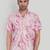 Pink color smart cotton blended  designer printed graceful casual shirt