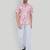 Pink color smart cotton blended  designer printed graceful casual shirt