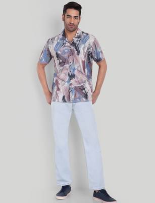 Multy color smart cotton blended  designer printed graceful casual shirt 3