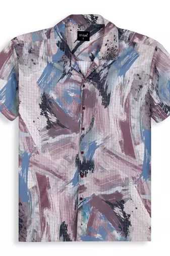 Multy color smart cotton blended  designer printed graceful casual shirt